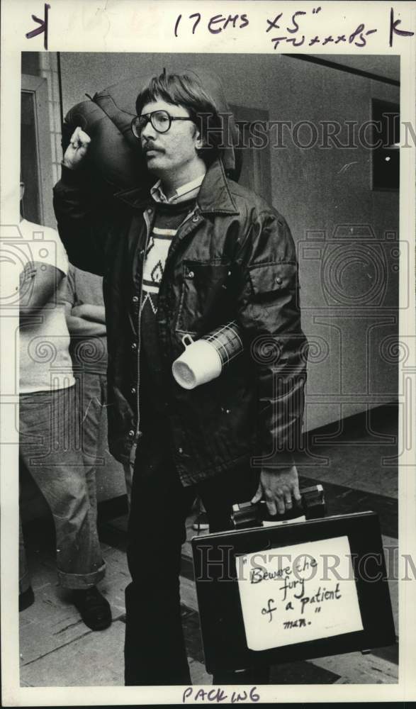 1978 Press Photo Shenendehowa, New York teachers prepare for sit-in strike