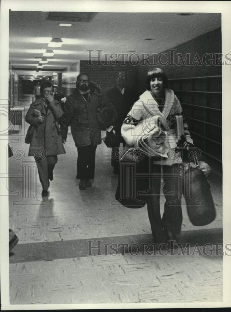 1978 Press Photo Shenendehowa, New York teachers prepare for sit-in strike
