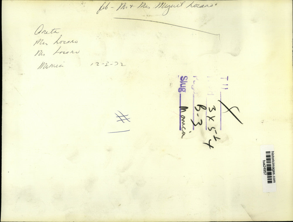 1972 Press Photo Mr and Mrs Miguil Lozano and children Anita & Monica