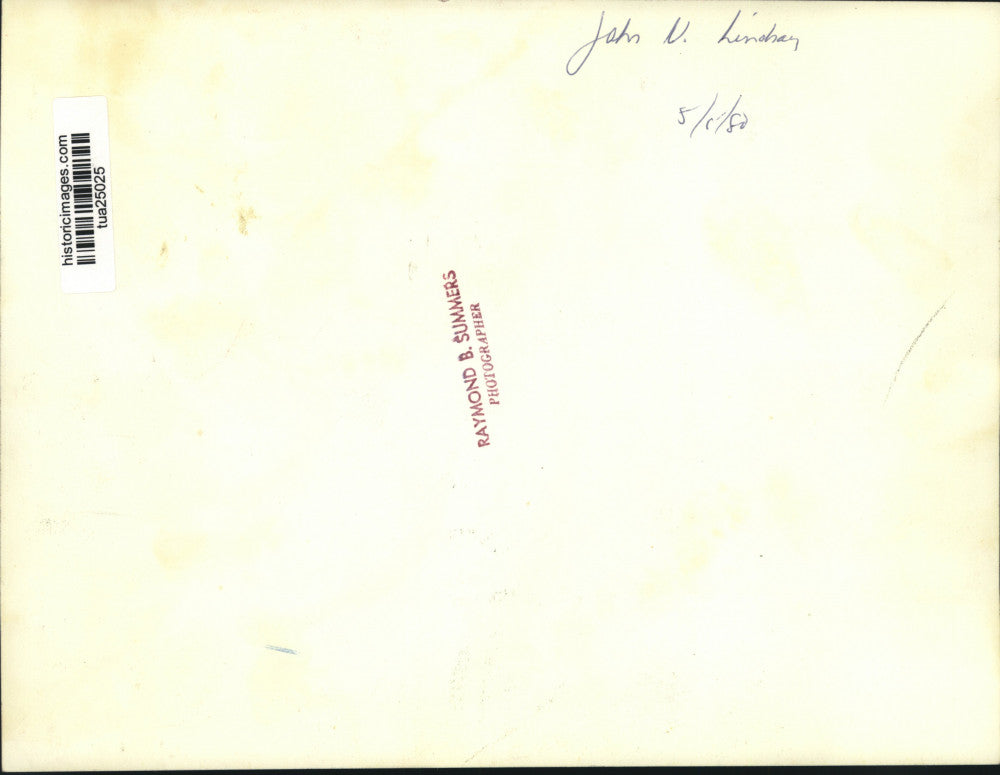 1980 Press Photo John V. Lindsay, former Mayor of New York City - tua25025