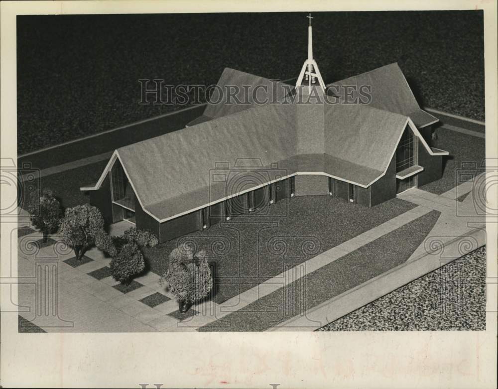 1968 Press Photo St. Pius X Church, Loudonville, New York - tua25087