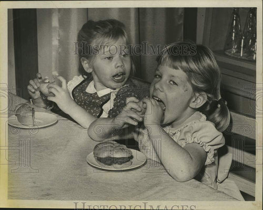 1966 Press Photo Mary Beth Chipik & Elizabeth St. John in Kingston, New York
