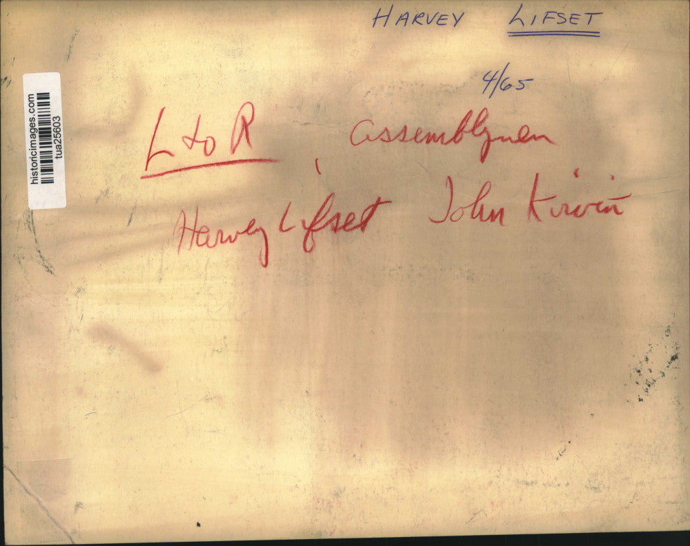 1965 Press Photo New York State Assemblymen Harvey Lifset & John Kirvin