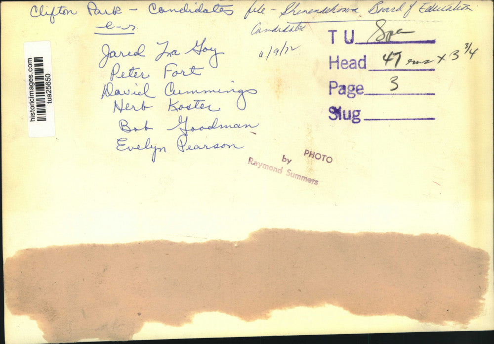 1972 Press Photo Shenendehowa Board of Education candidates, Clifton Park, NY