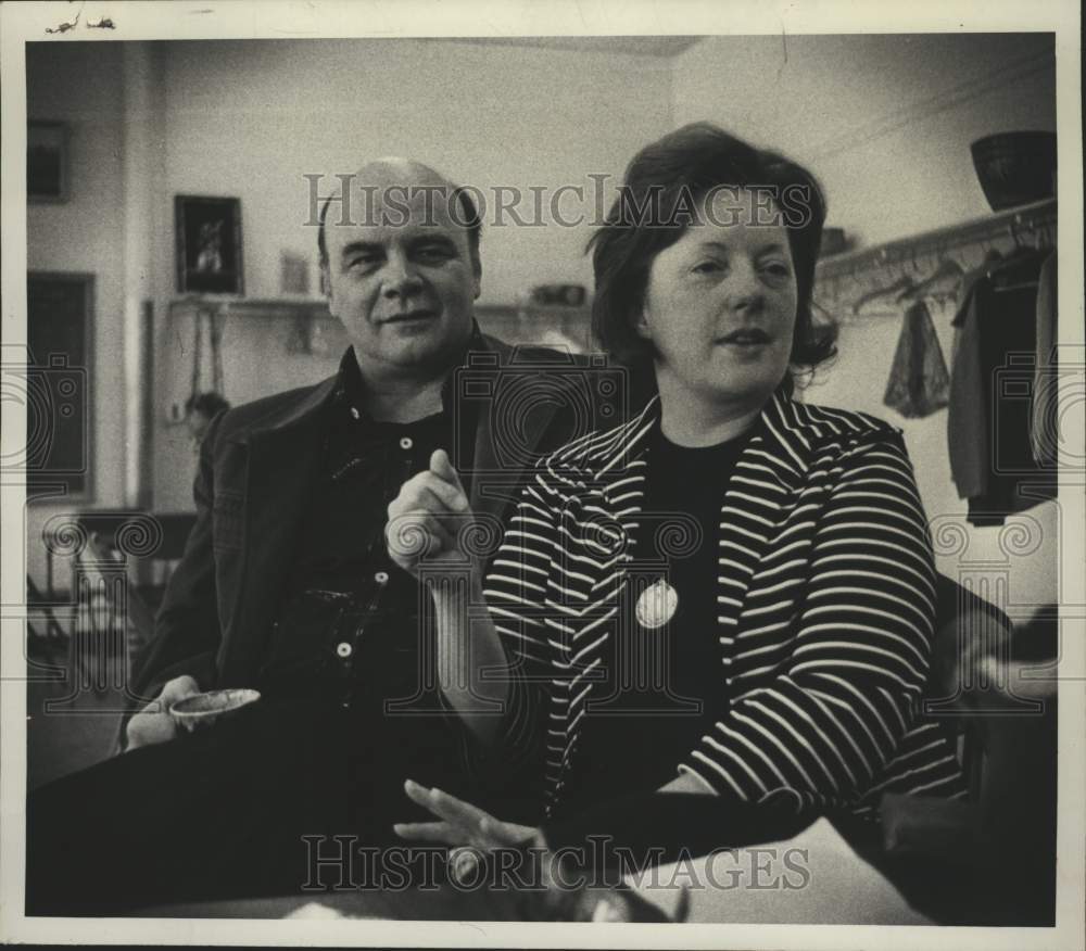 Press Photo Bill & Norma Shelly, Studio of Bridge & Games, Schenectady, New York- Historic Images