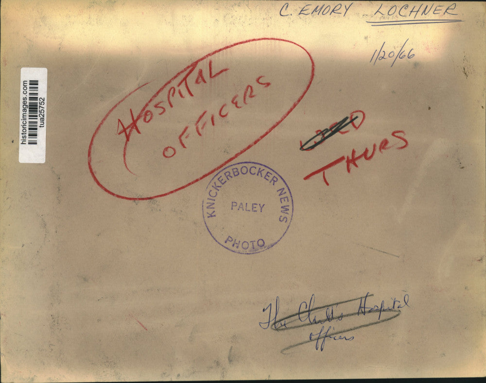 1966 Press Photo C. Emory Lochner, President, Child's Hospital, Albany, New York