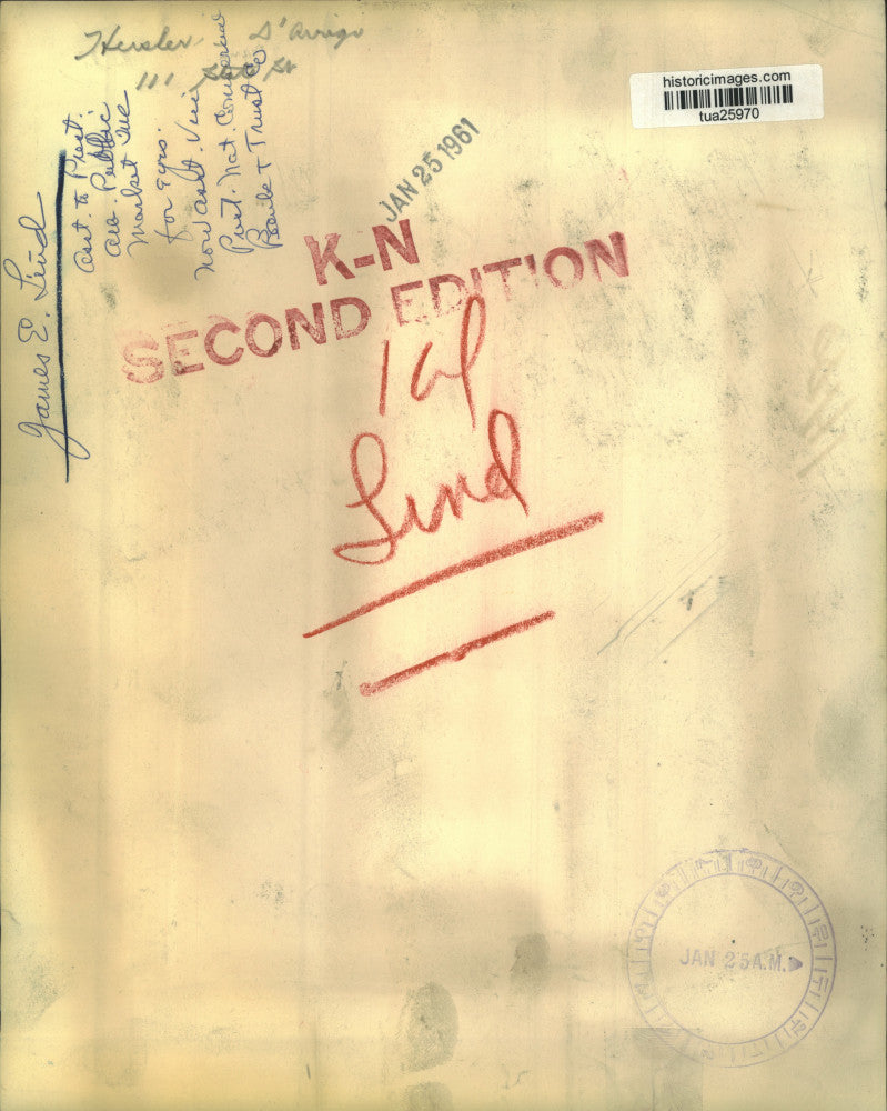 1961 Press Photo James E. Lind, National Commercial Bank & Trust, Albany, NY