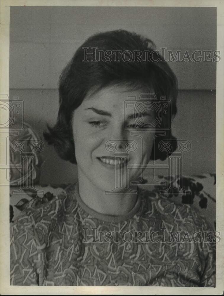 1968 Press Photo Mrs. Irmgard Shepard, wife of sailor on USS Pueblo, in New York