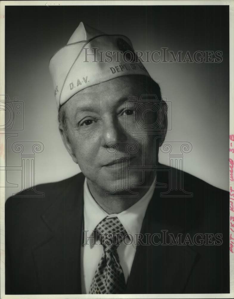 1974 Press Photo Henry Schuman, Disabled American Veterans Commander, New York
