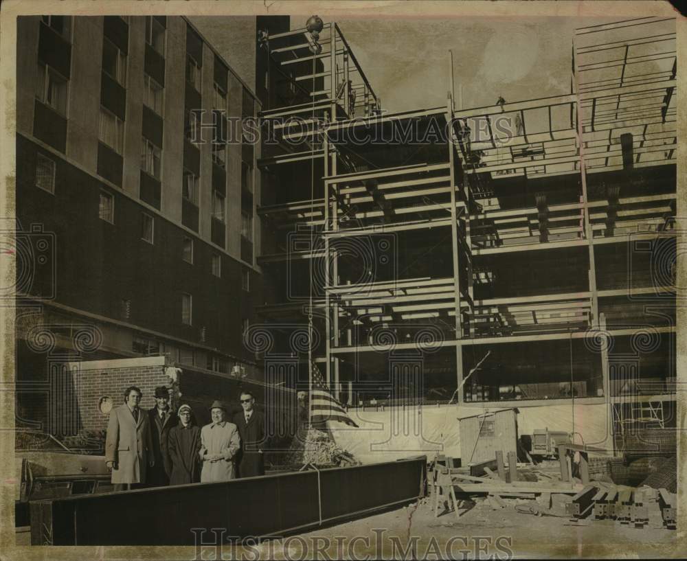 1973 Press Photo Construction at St. Peter's Hospital in Albany, New York