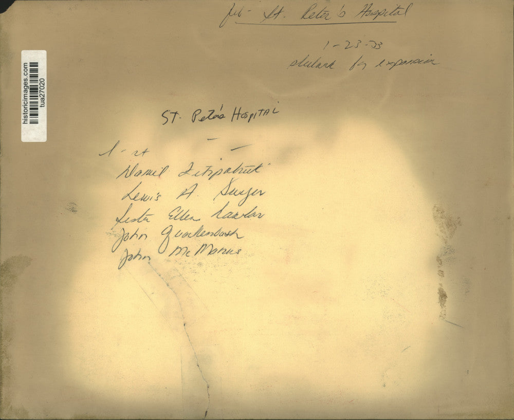 1973 Press Photo Construction at St. Peter's Hospital in Albany, New York