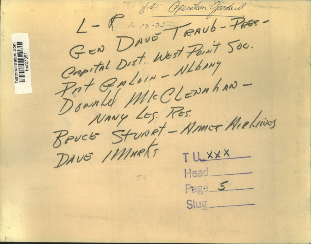 1973 Press Photo Operation Goodwill sends messages to troops in Albany, New York