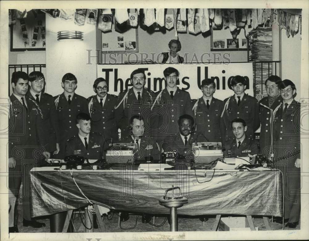 1971 Press Photo US Military cadets at Operation Goodwill, Albany, New York