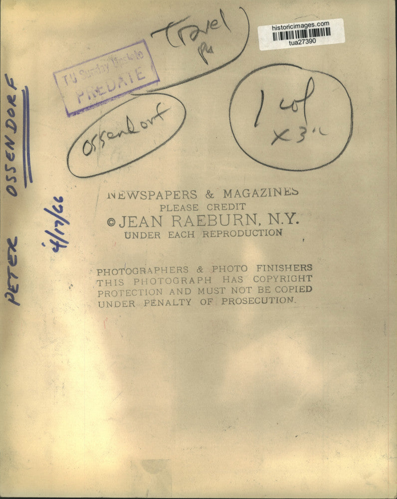 1966 Press Photo Peter Ossendorf, New York - tua27390