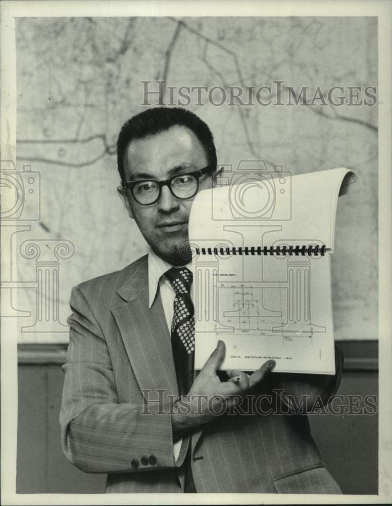 1973 Press Photo Thomas Ordon, Niagara-Mohawk, New York - tua27417