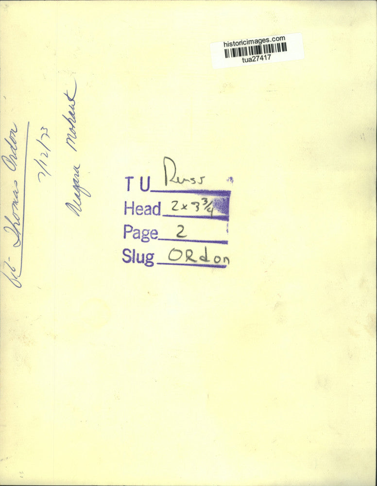 1973 Press Photo Thomas Ordon, Niagara-Mohawk, New York - tua27417