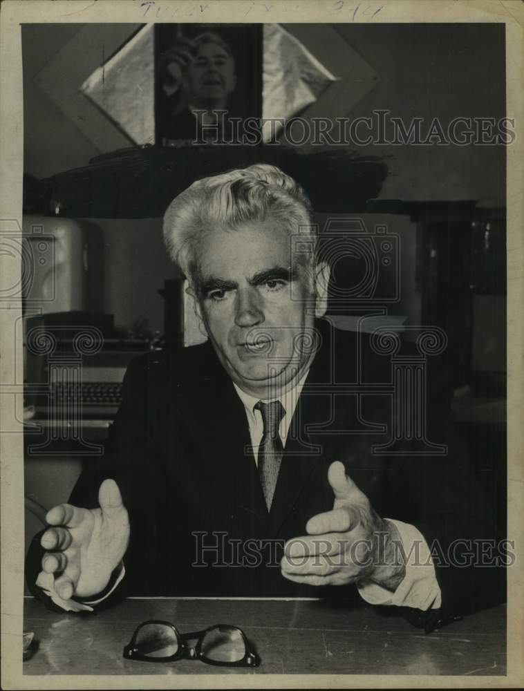 1968 Press Photo New York politician Paul O'Dwyer - tua27749