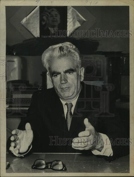 1968 Press Photo New York politician Paul O'Dwyer - tua27749