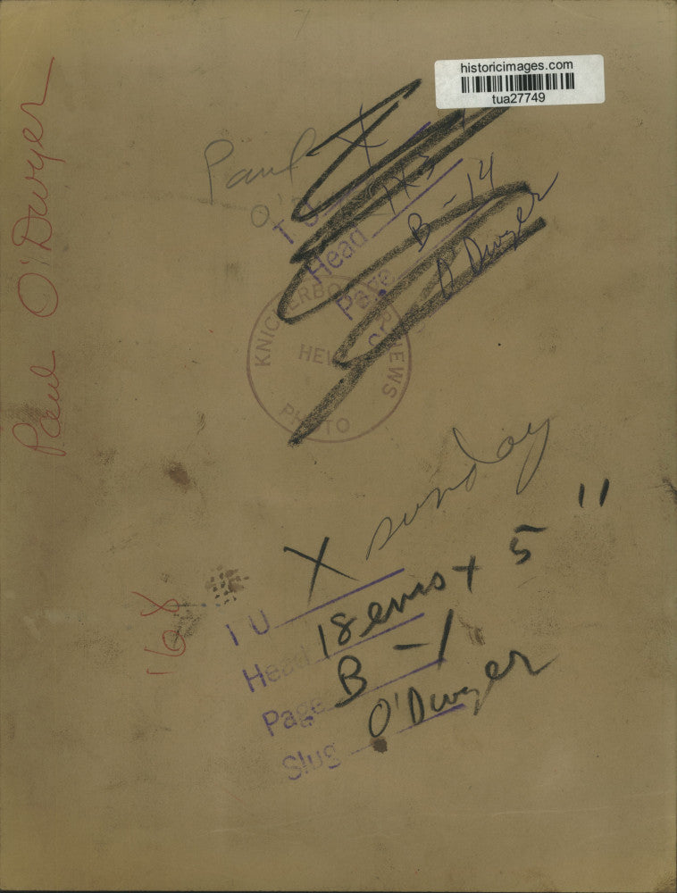 1968 Press Photo New York politician Paul O'Dwyer - tua27749