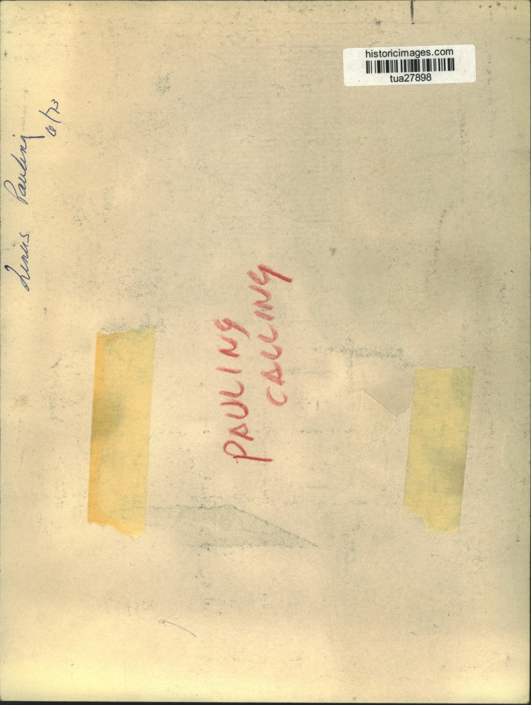 1973 Press Photo Linus Pauling, Chemist, New York - tua27898