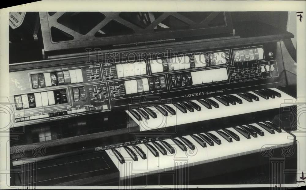 1976 Press Photo Organ at Hilton Music Center, Northway Mall, Albany, New York- Historic Images