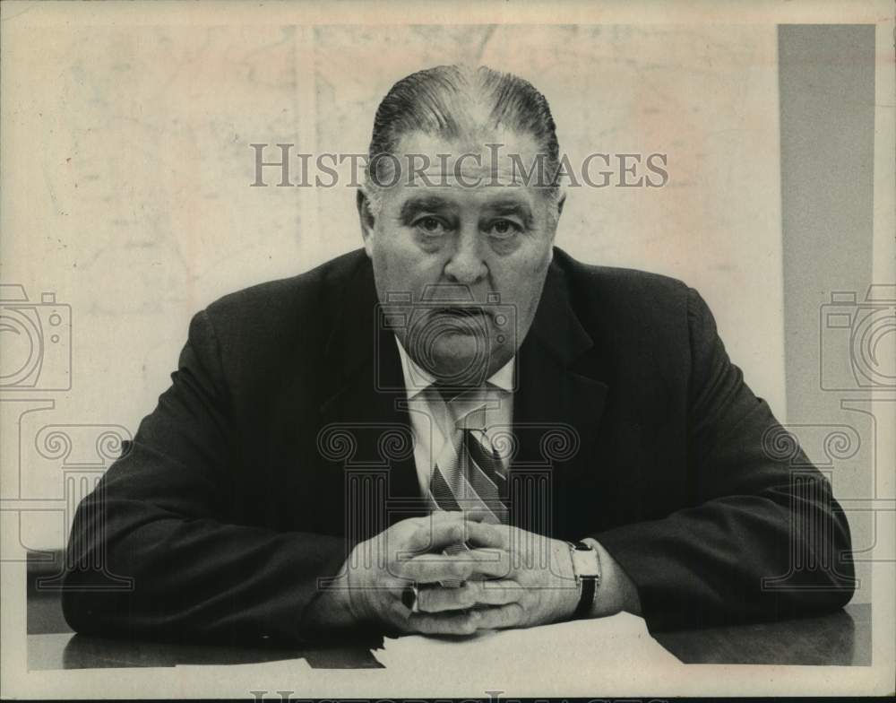 1972 Press Photo Russell Oswald, New York State Commissioner of Corrections