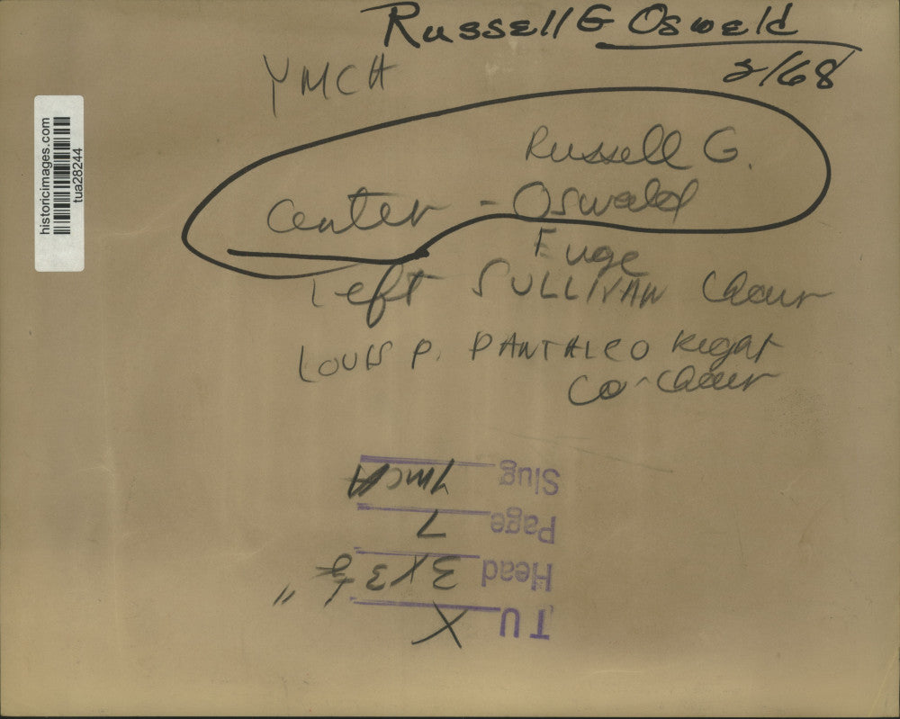 1968 Press Photo Officials meet at Albany, New York YMCA - tua28244