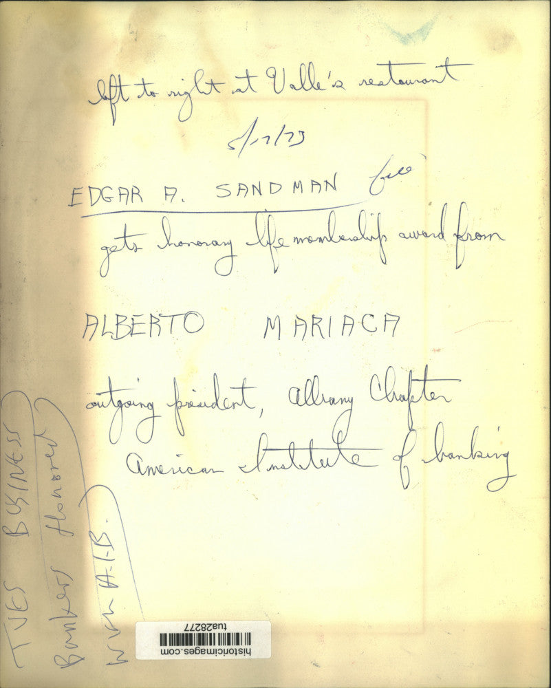 1973 Press Photo American Institute of Banking award ceremony, Albany, New York