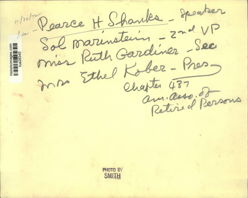 1972 Press Photo American Association of Retired Persons officers in New York