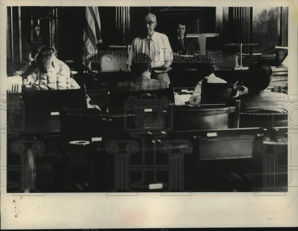 1974 Press Photo Albany County, New York legislature holds betting hearing