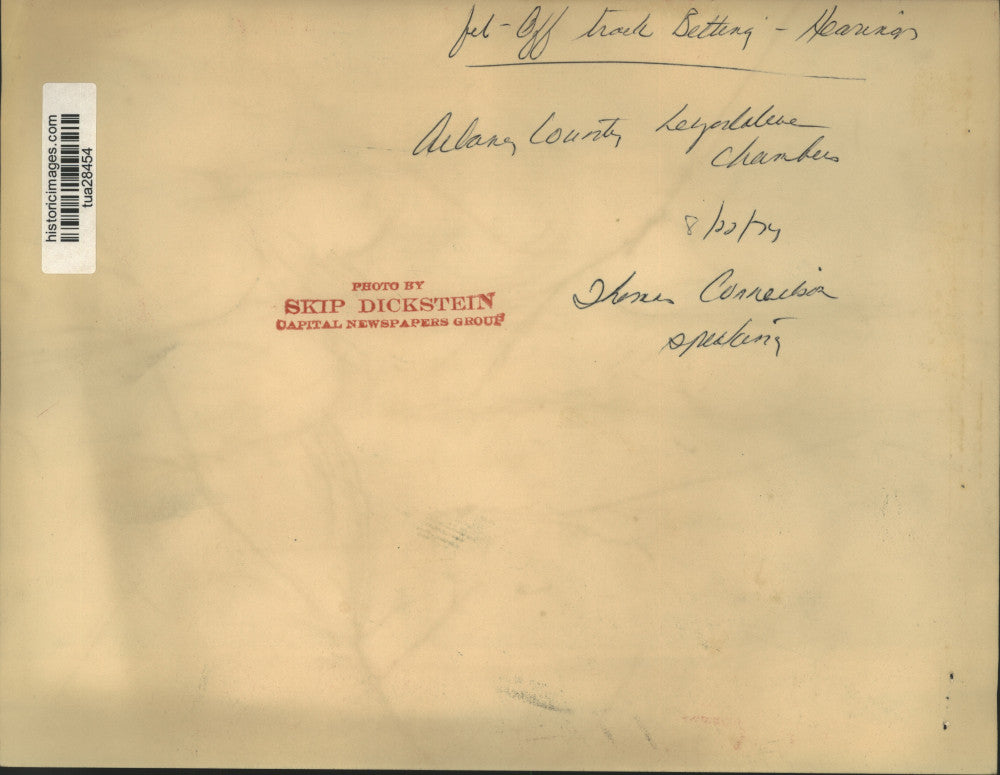 1974 Press Photo Albany County, New York legislature holds betting hearing