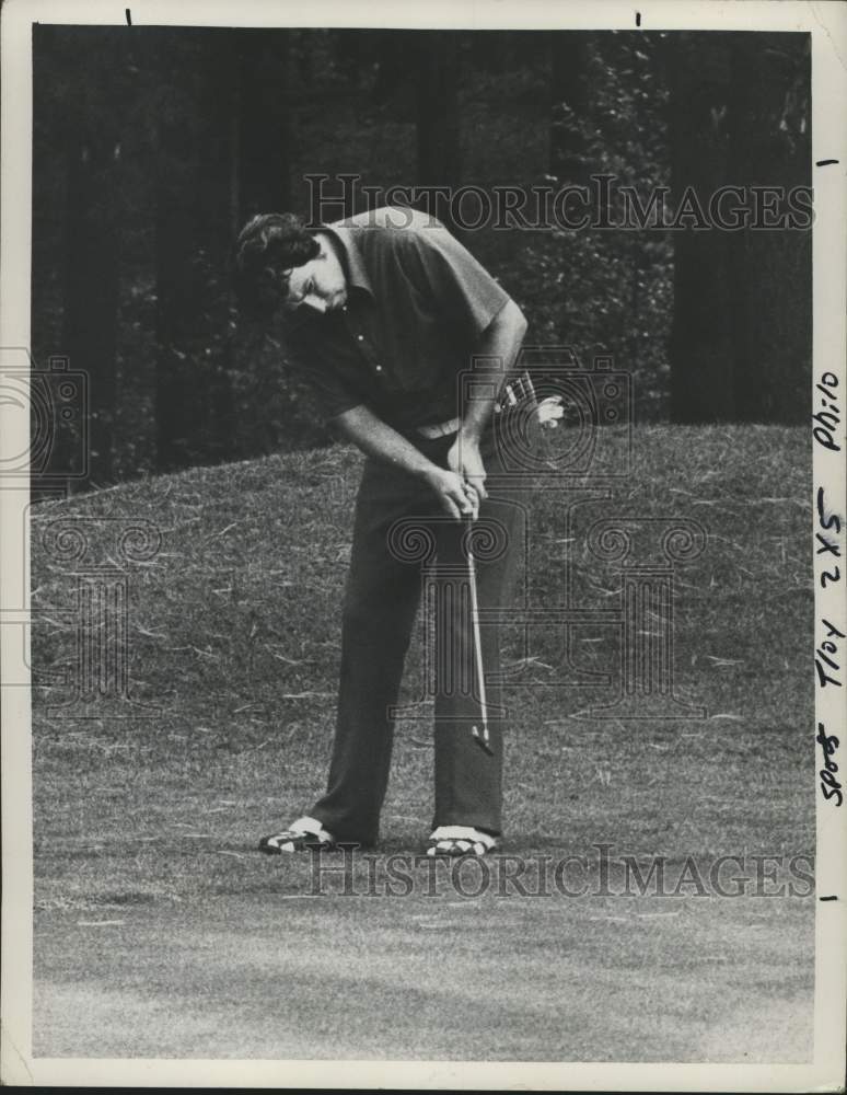 Press Photo Ron Philo during round of golf in New York - tua28881- Historic Images