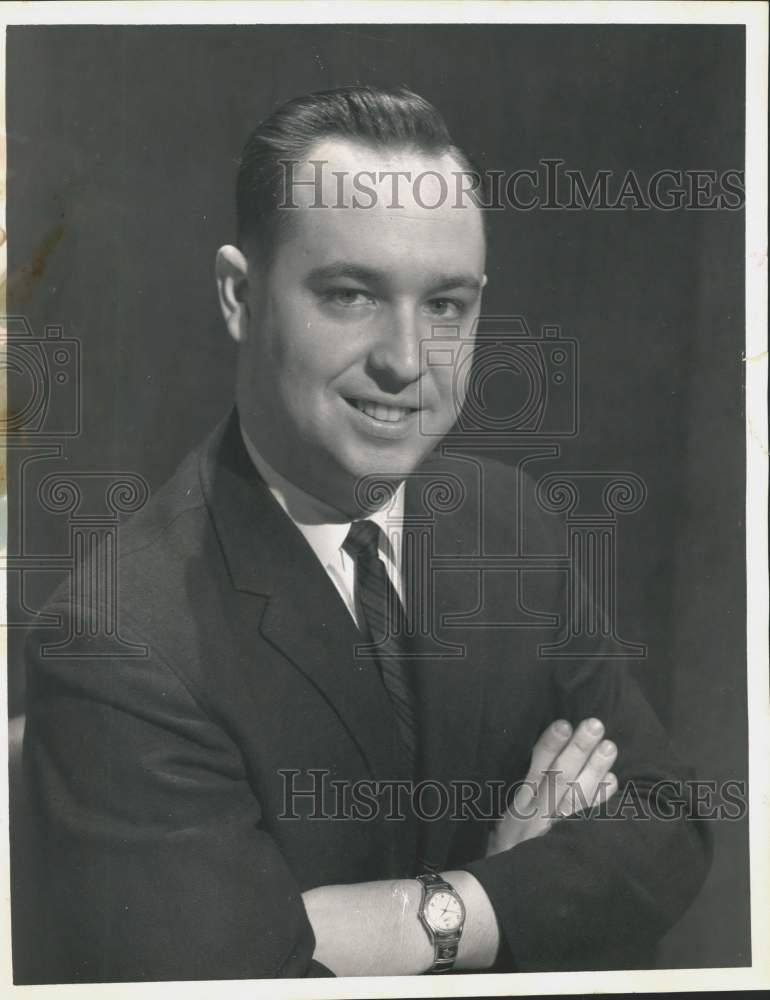 1960 Press Photo Joel Levy, Assistant Program Director of Channel 13 WAST