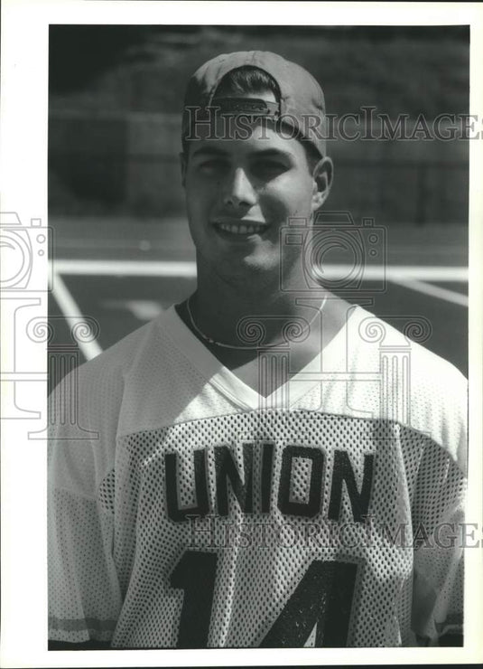 Press Photo Union College football player