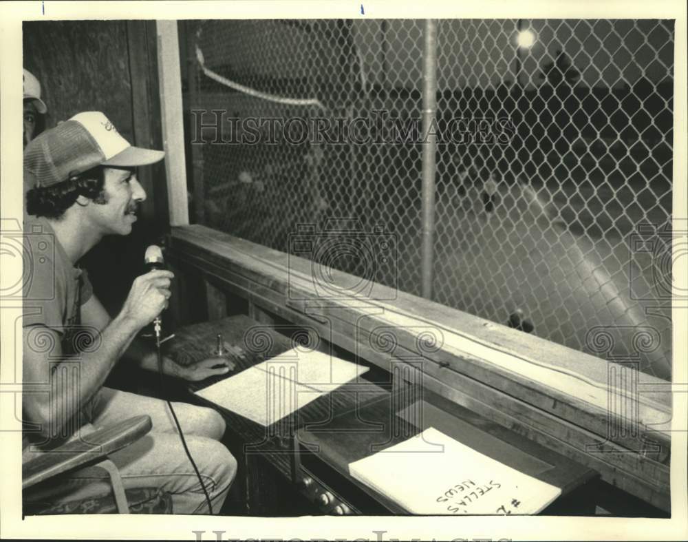 1983 Press Photo Len Loiterstein at Sportsmens Bowl in Schenectady, New York- Historic Images