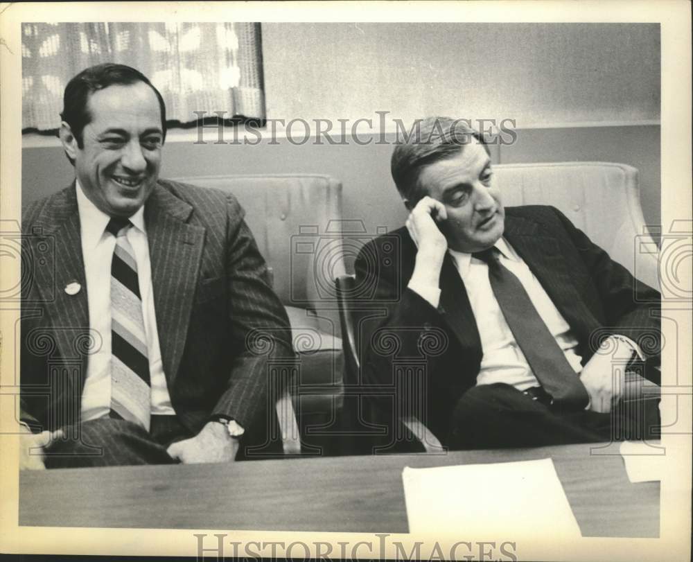 1980 Press Photo Walter Mondale during meeting in New York - tua29878
