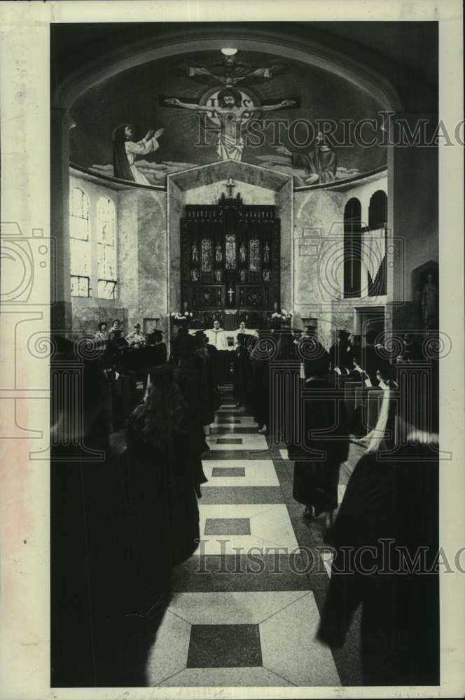 1978 Press Photo Conferral of academic hoods ceremony, Maria College, Albany, NY