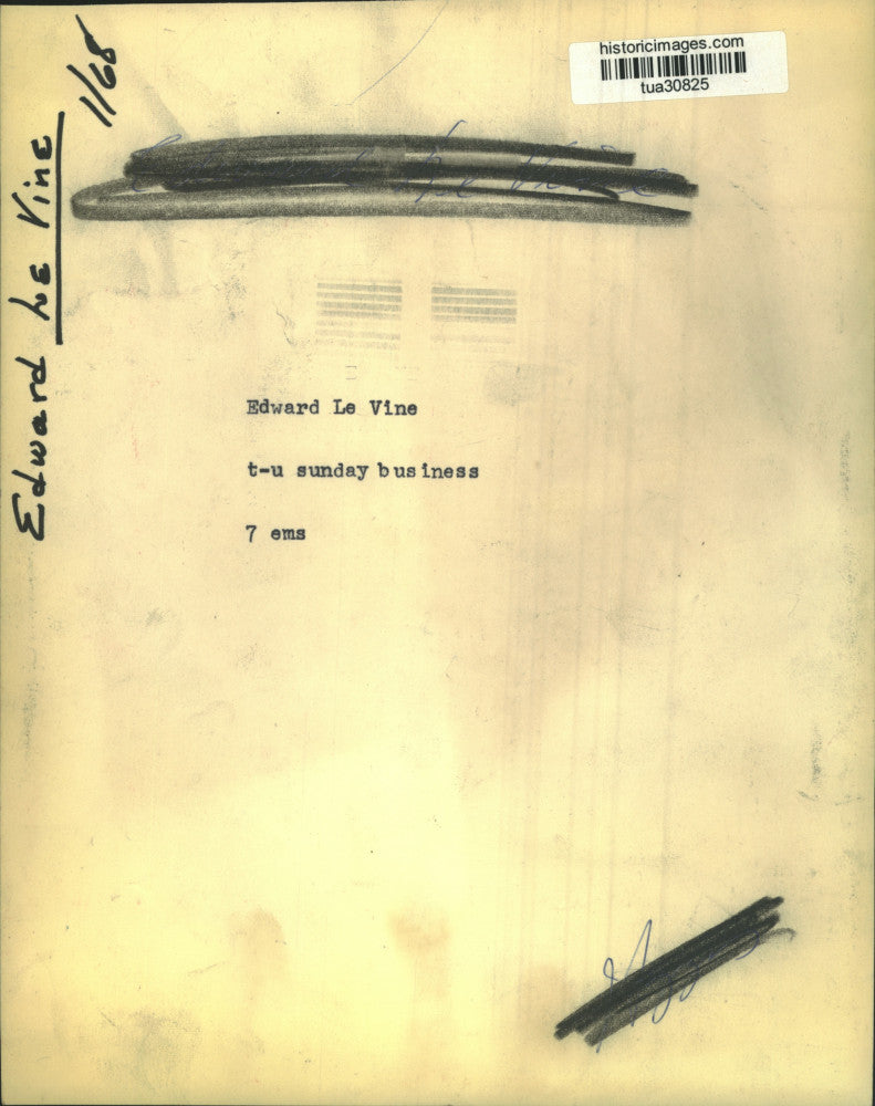 1968 Press Photo Edward LeVine sits for portrait - tua30825