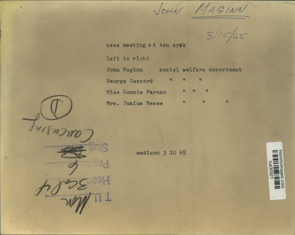 1965 Press Photo Civil Service Employees Association meeting, Ten Eyck, New York