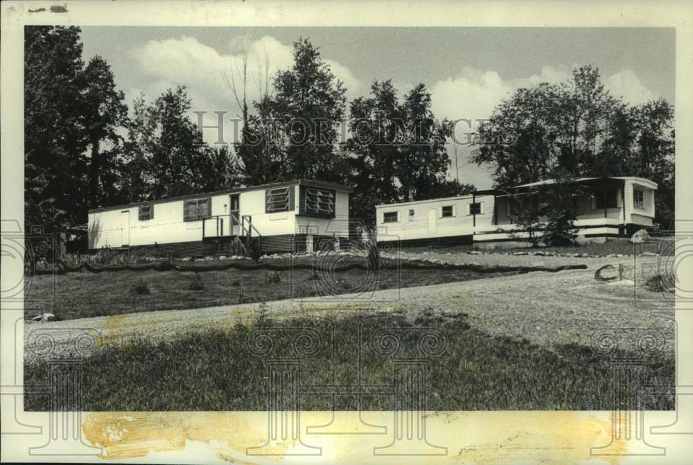 1970 Press Photo Mobile homes in Glens Falls, New York - tua31307