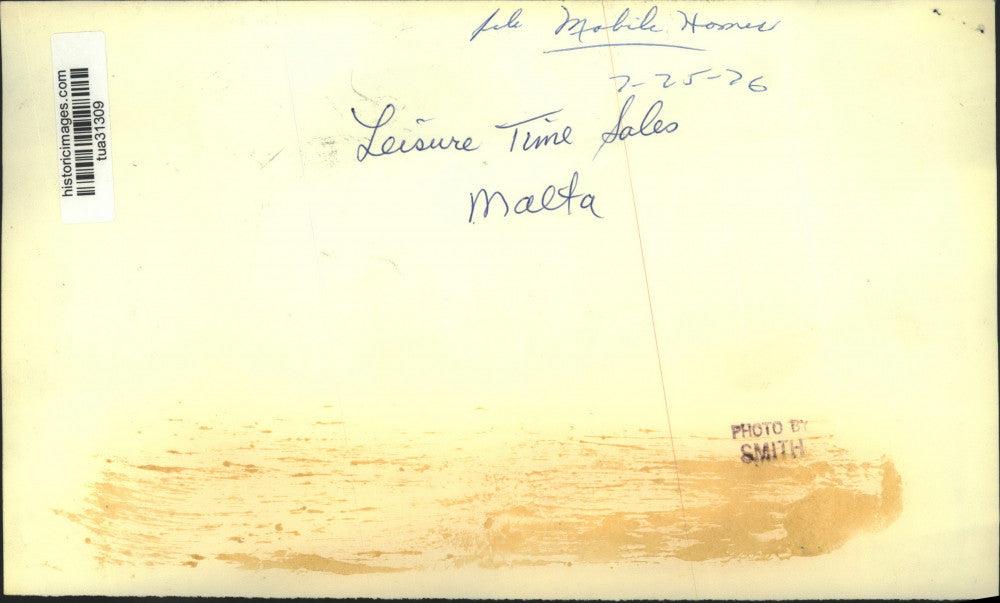 1976 Press Photo Mobile home at Leisure Time Sales in Malta, New York