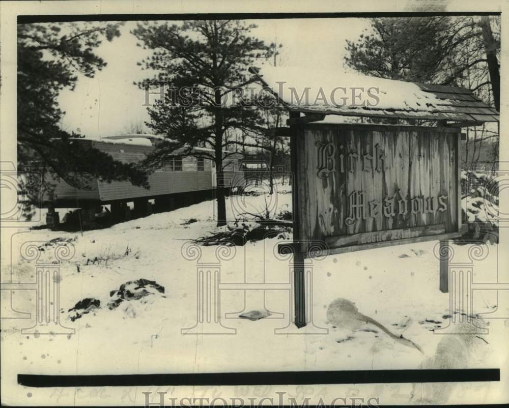 1972 Press Photo Mobile home at Birck Meadows, Saratoga County, New York
