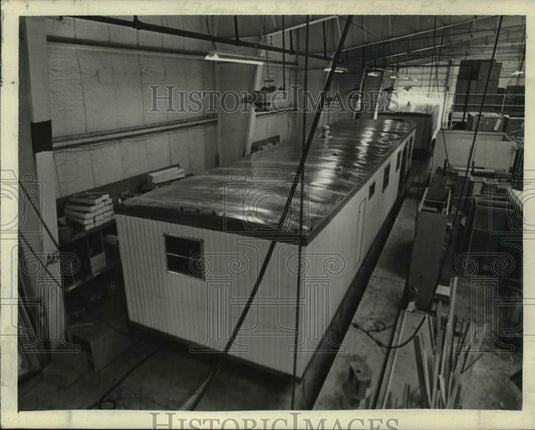1972 Press Photo Mobile home being built at Festival Home plant, Saratoga, NY