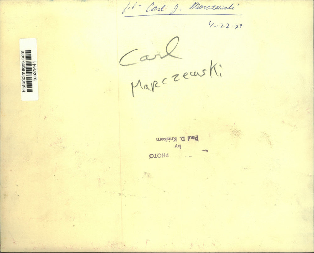 1973 Press Photo Carl J. Marczewski in his New York office - tua31441