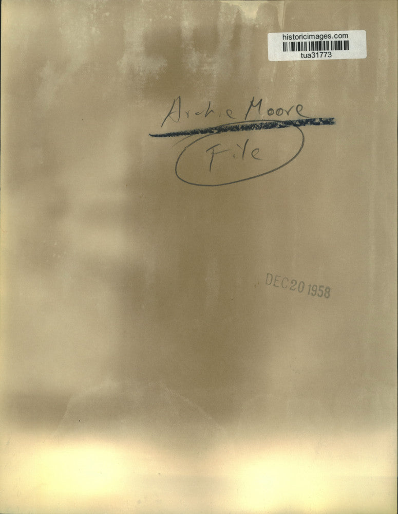 1958 Press Photo Professional Boxer Archie Moore, New York - tua31773