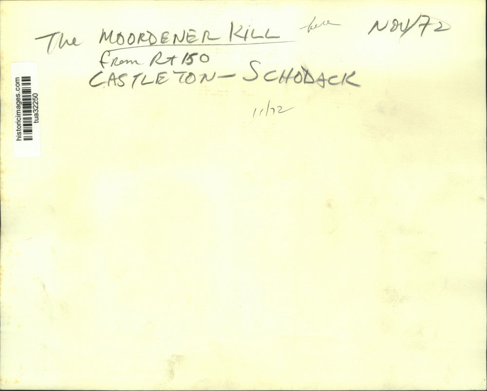 1972 Press Photo View of Moordener Kill river from Castleton to Schodack, NY