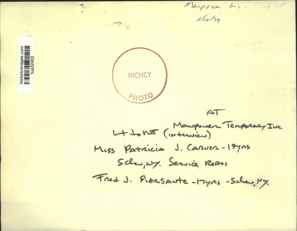 1979 Press Photo Manpower representative interviews worker in Schenectady, NY