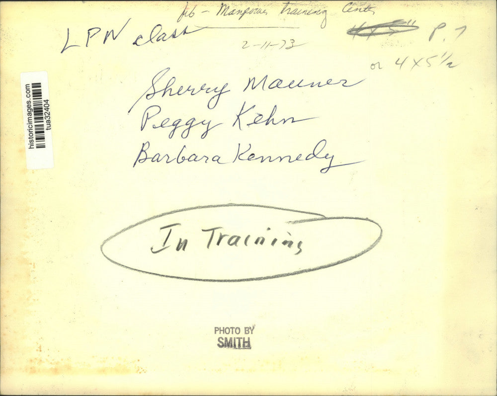 1973 Press Photo Nursing students in class at Albany, NY training center