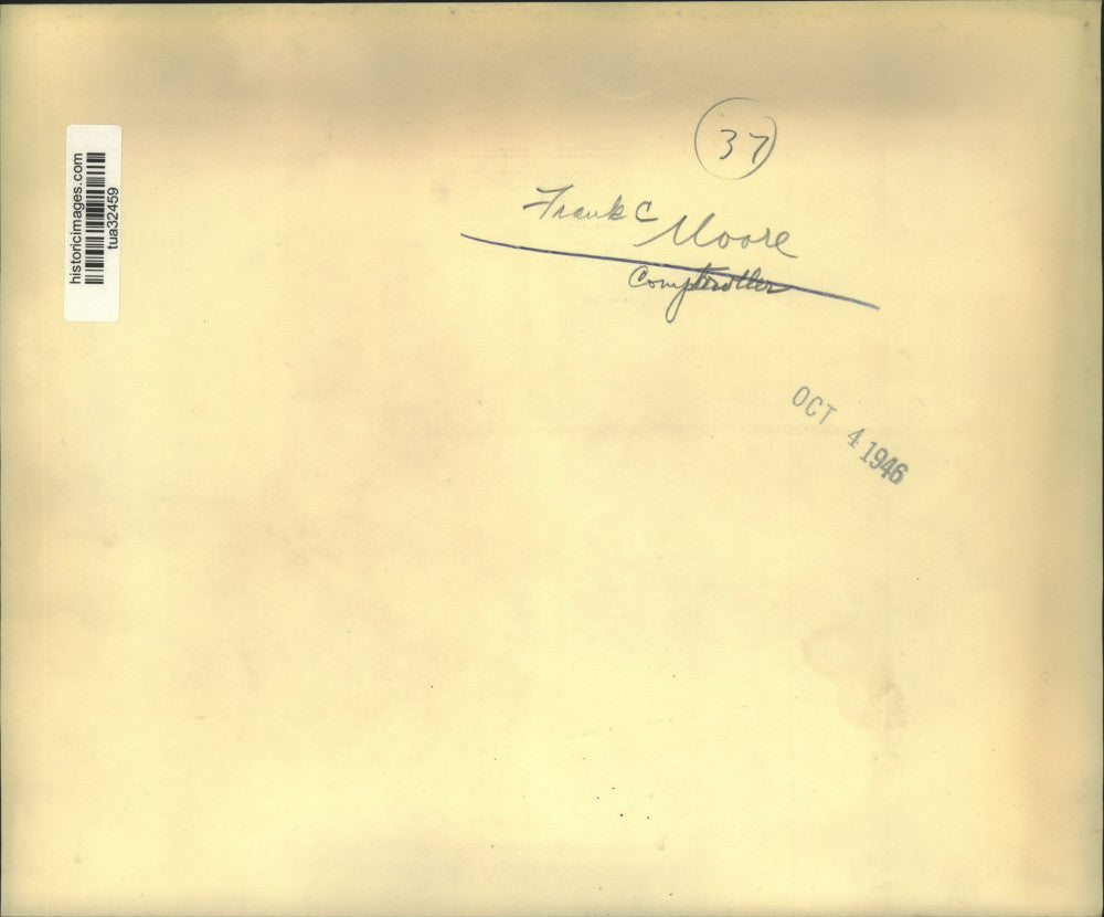 1946 Press Photo New York State Comptroller Frank C. Moore - tua32459