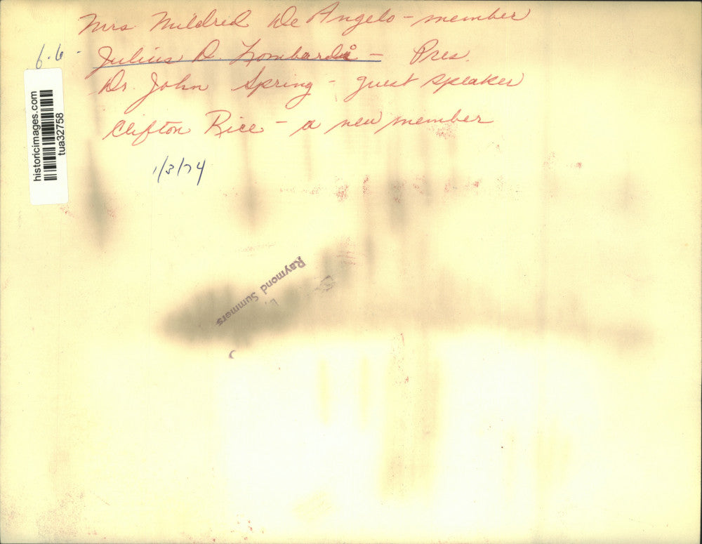 1974 Press Photo Civic organization members meet in Schenectady, New York